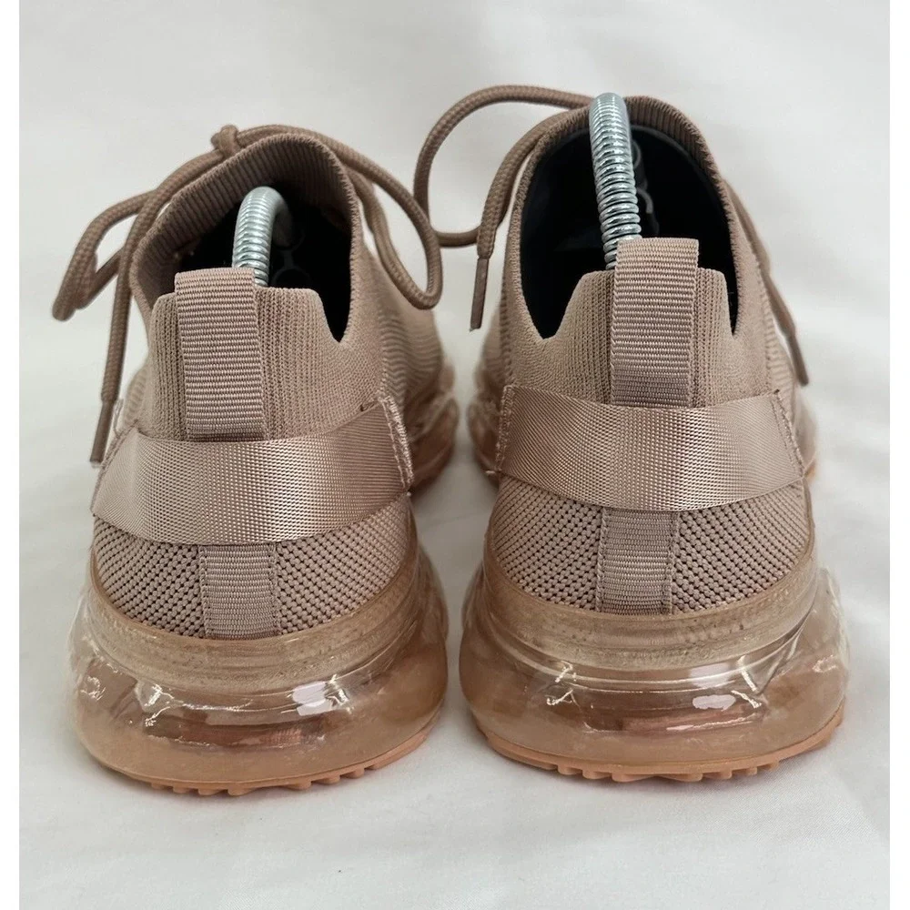 LA SHEELAH‎ Mauve Flow 19 Sneaker Stretch Elastic Mesh Air Bubble Cushion Size 8